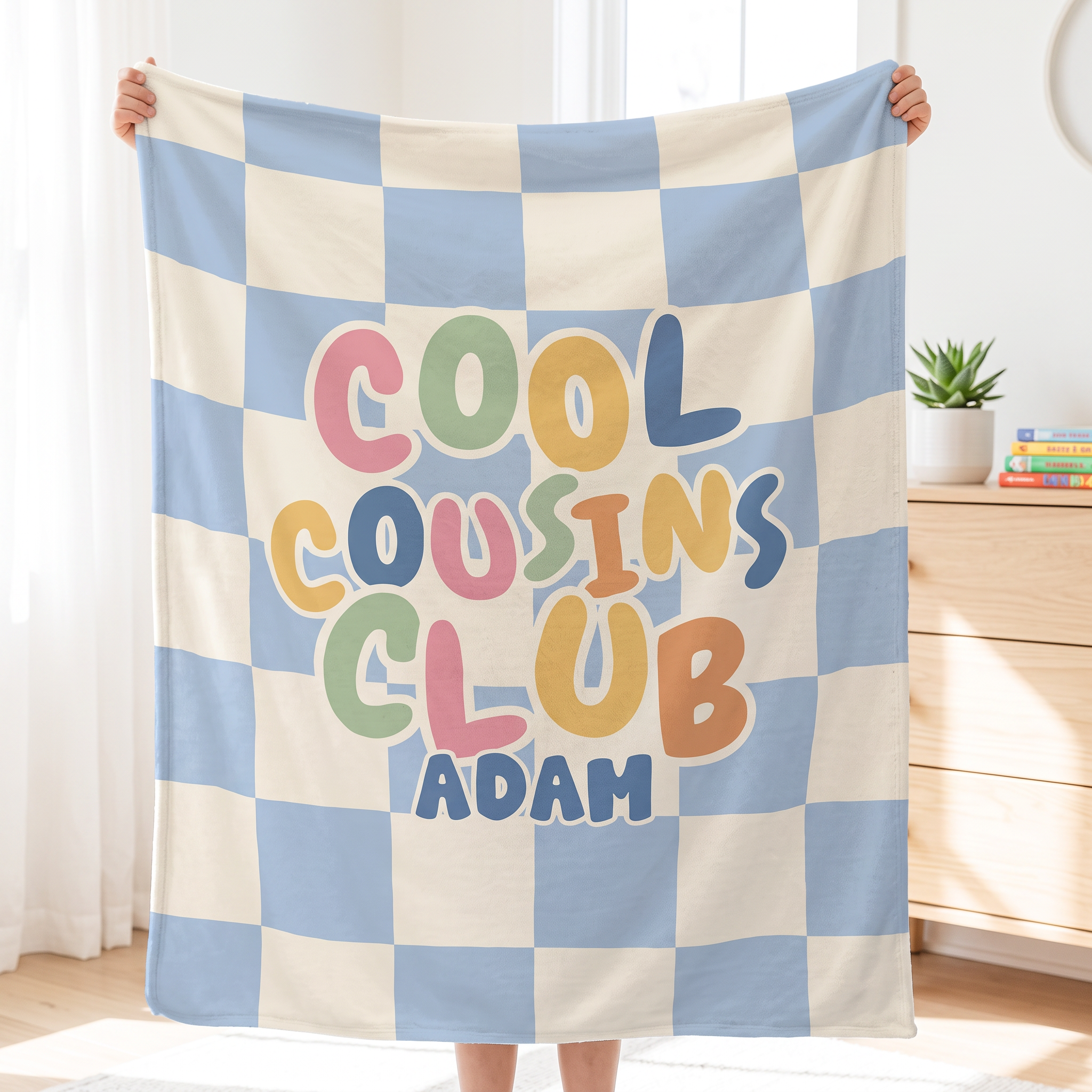 Cousin Crew Check Blanket