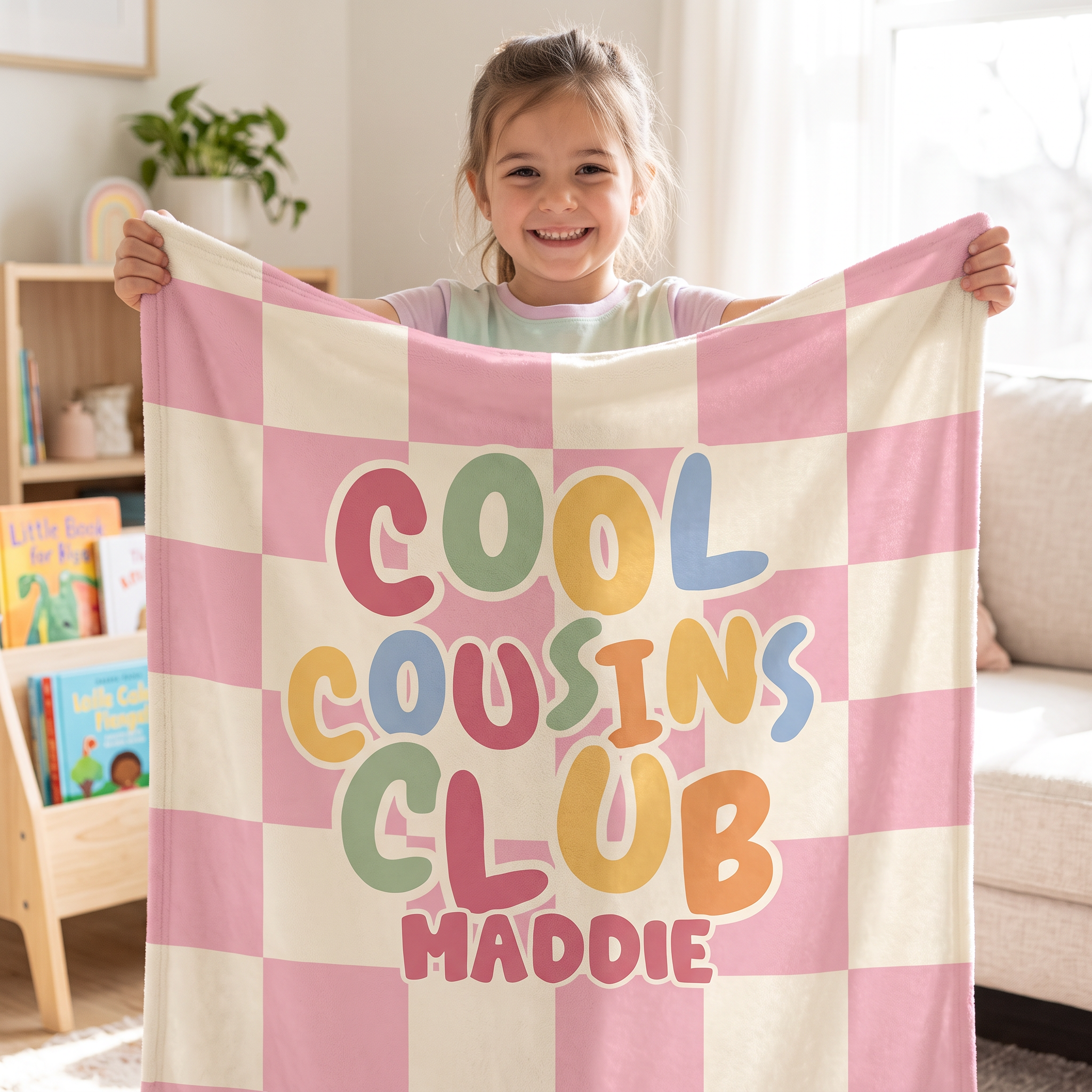 Cousin Crew Check Blanket
