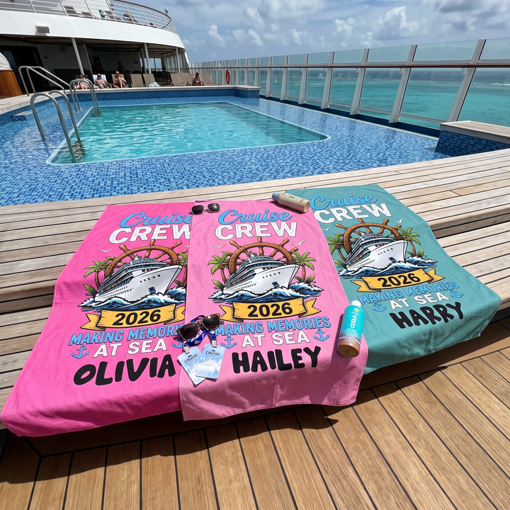 Making Memories Cruise 2026 | Personalised Quick Dry Sand-Free Towel