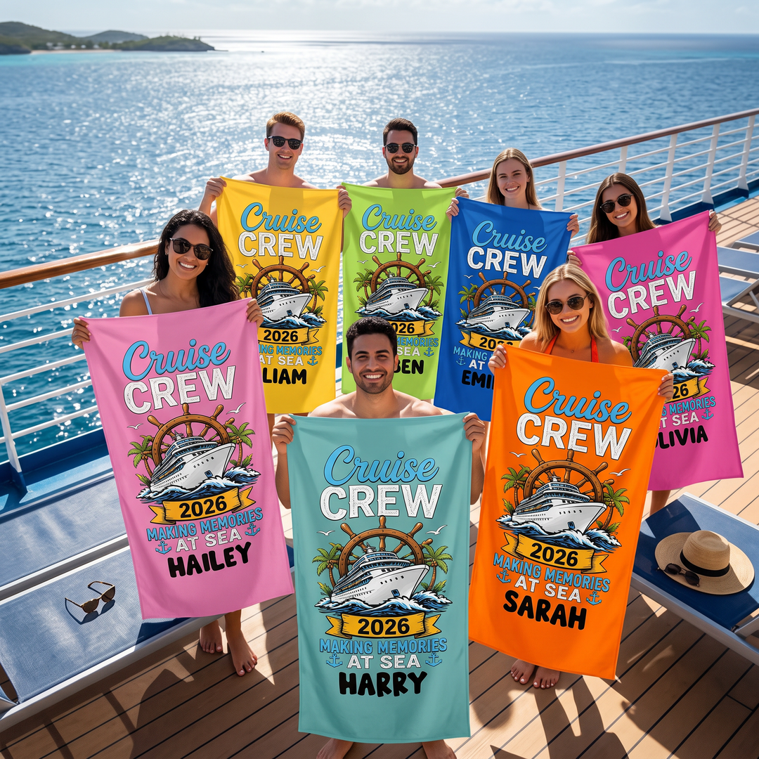 Making Memories Cruise 2026 | Personalised Quick Dry Sand-Free Towel