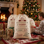 Naughty or Nice personalised Santa sack with custom names - The Custom Co