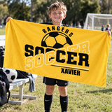 Soccer Team Personalised Towel