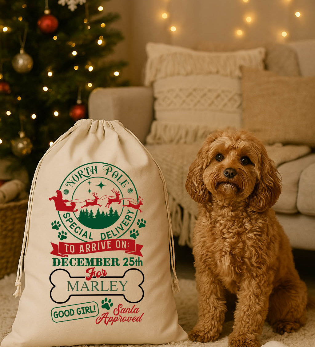 Dog Santa Sack - Personalised For Pets