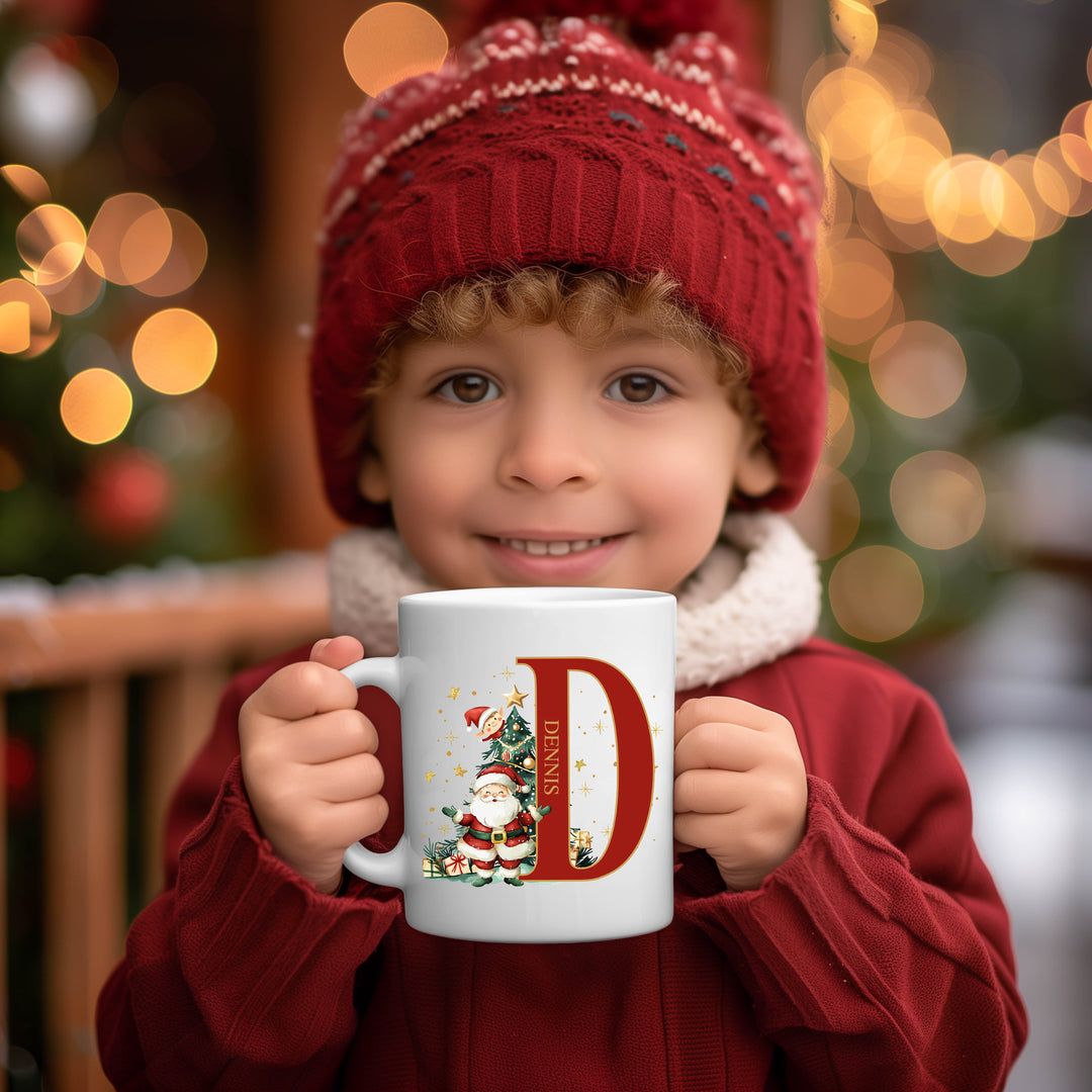 Initial Christmas Mug