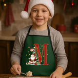 Santa Initial Kids Apron
