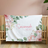 Personalised Floral Blanket