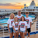 Cruise Crew 2026 t-shirt in soft cotton, made for family cruise holidays - The Custom Co