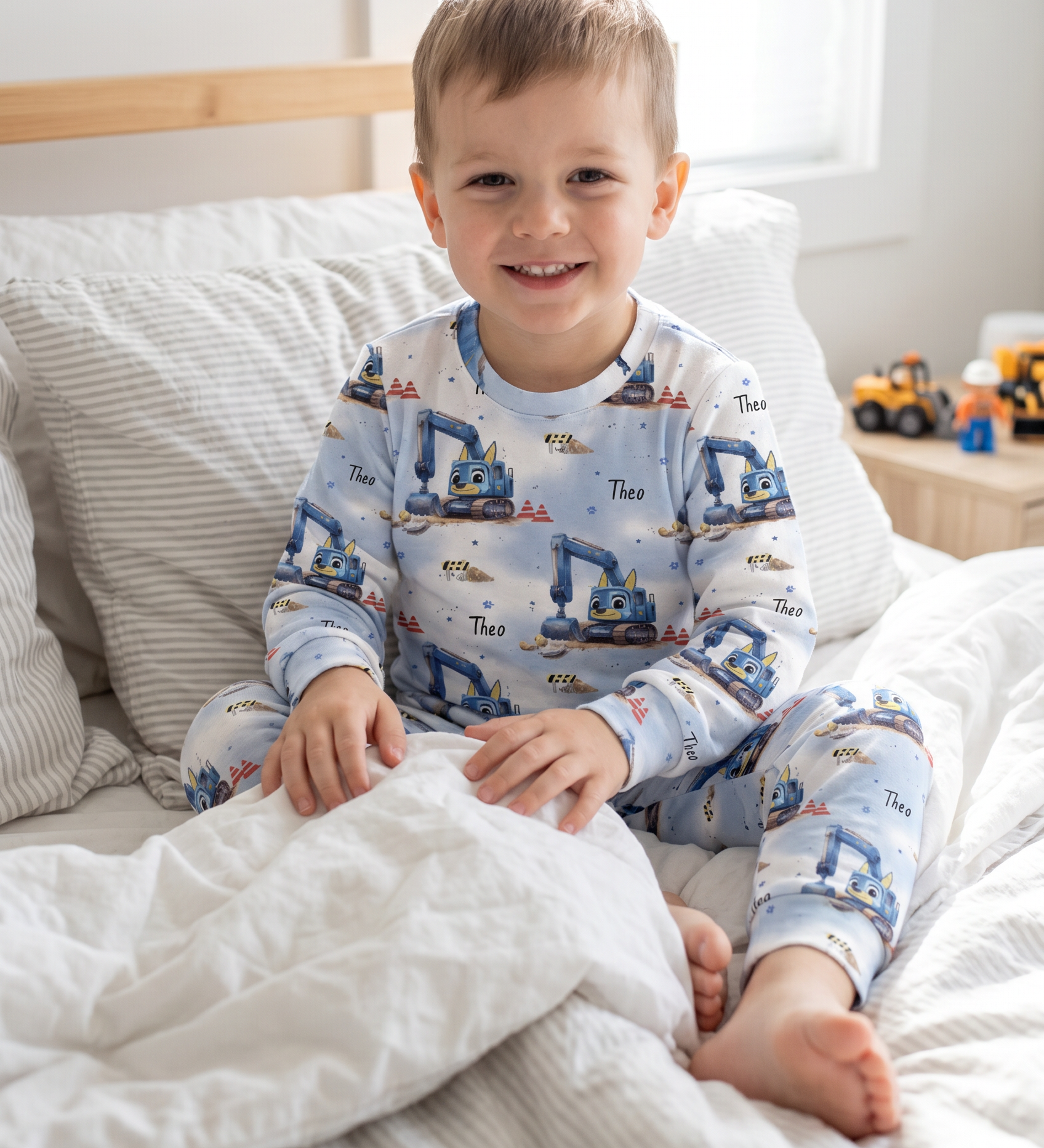 Personalised Kids Long Sleeve Pyjamas