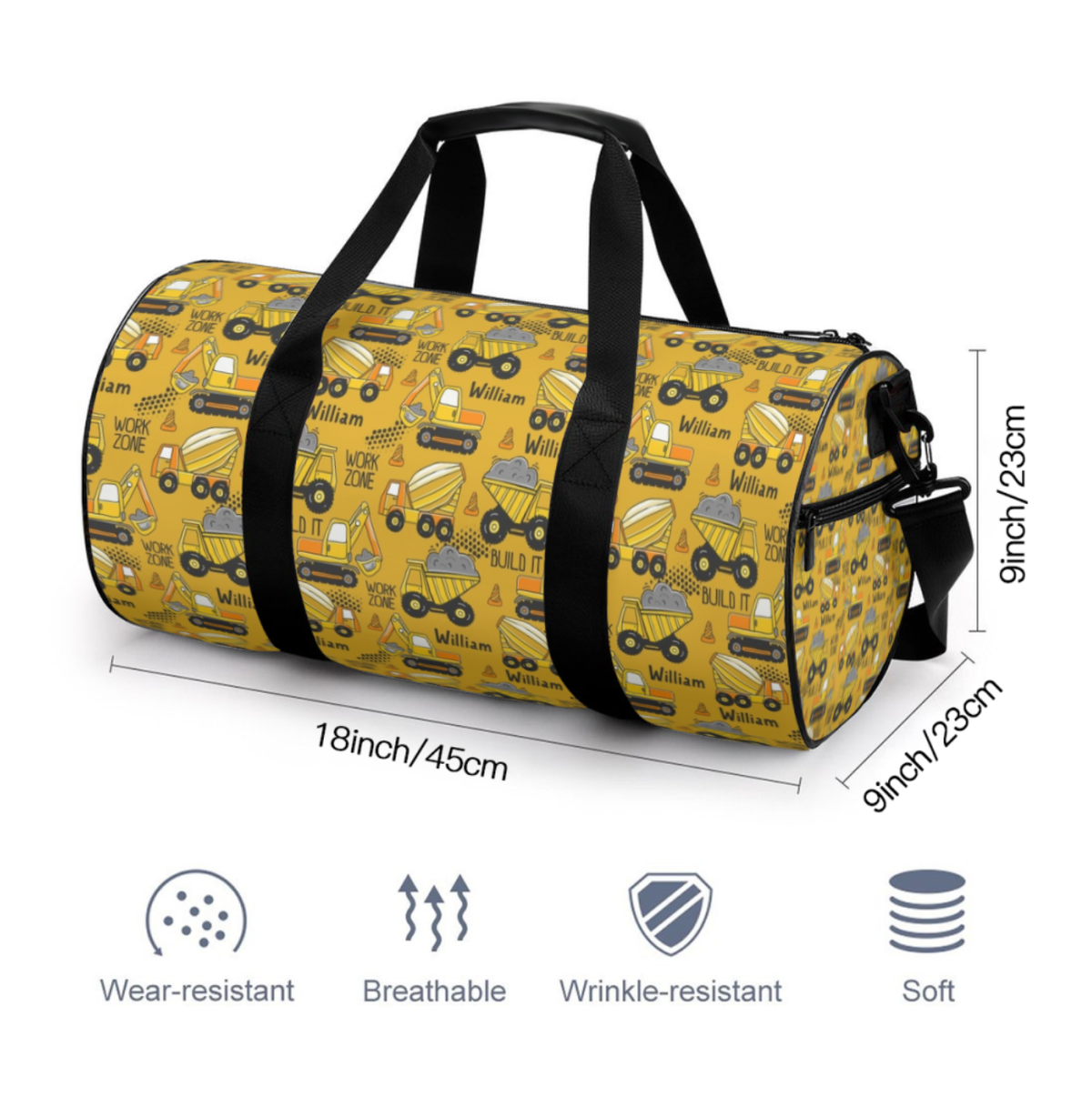 Custom Co Personalised Duffel Bag, Backpack + Lunch Bag Value Combo – The Custom Co