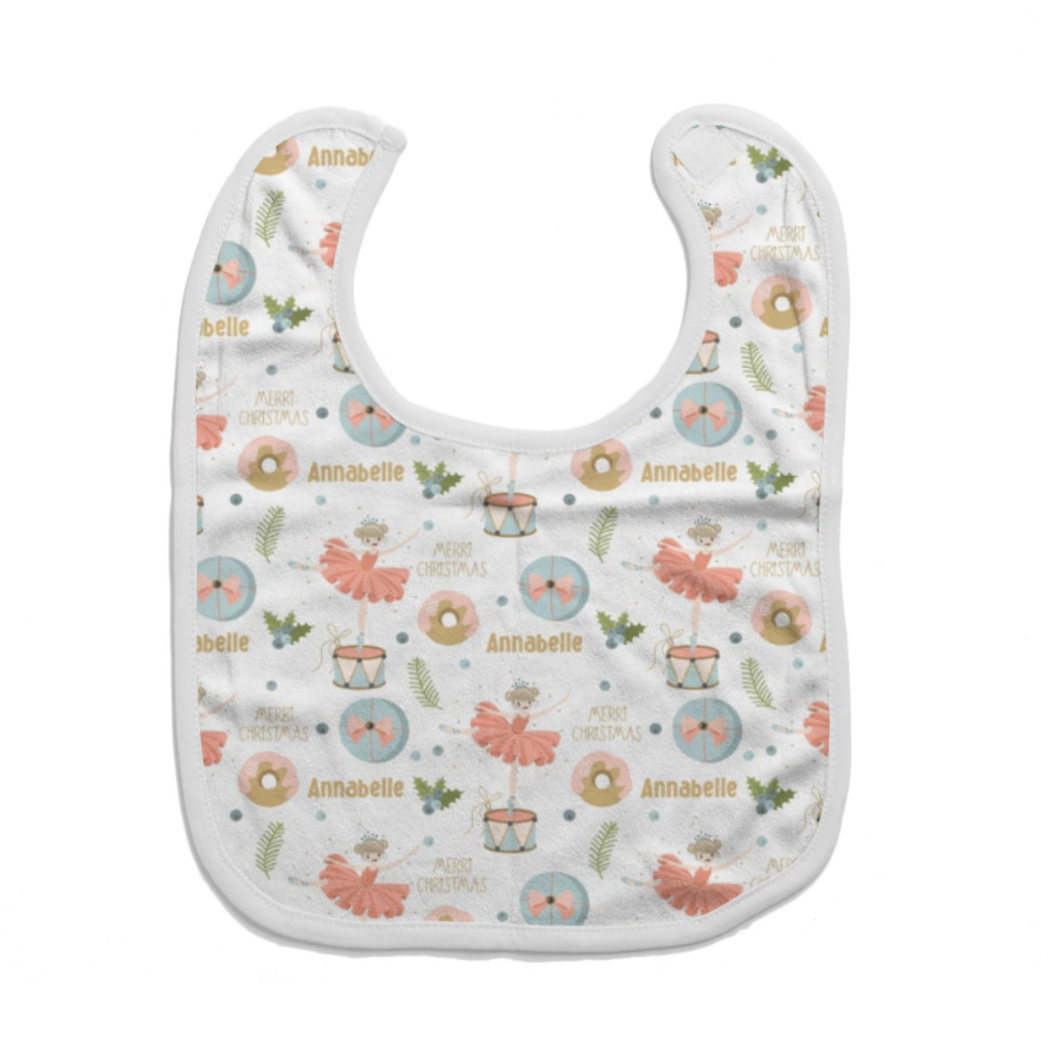 Personalised Christmas Baby Bib - The Custom Co