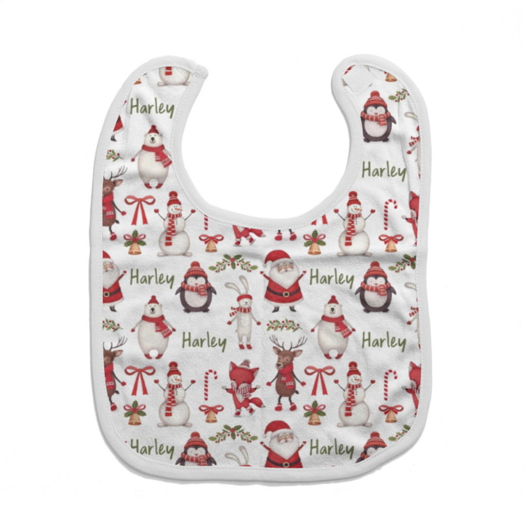 Personalised Christmas Baby Bib - The Custom Co