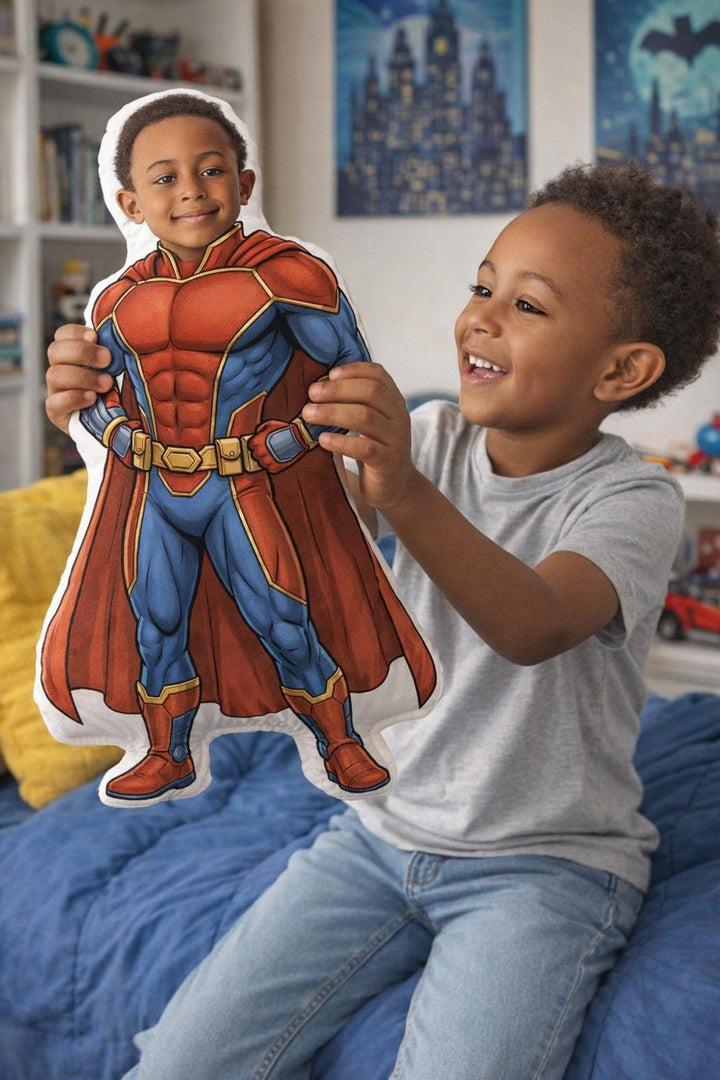 Personalised Photo Face Pillow – Custom Character Cushion