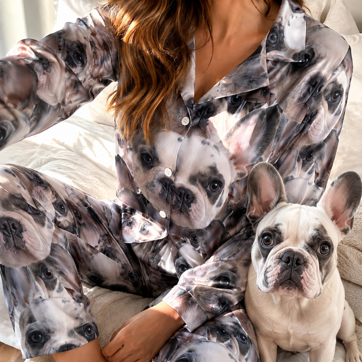 Personalised Pet Face Mash Pyjama Set