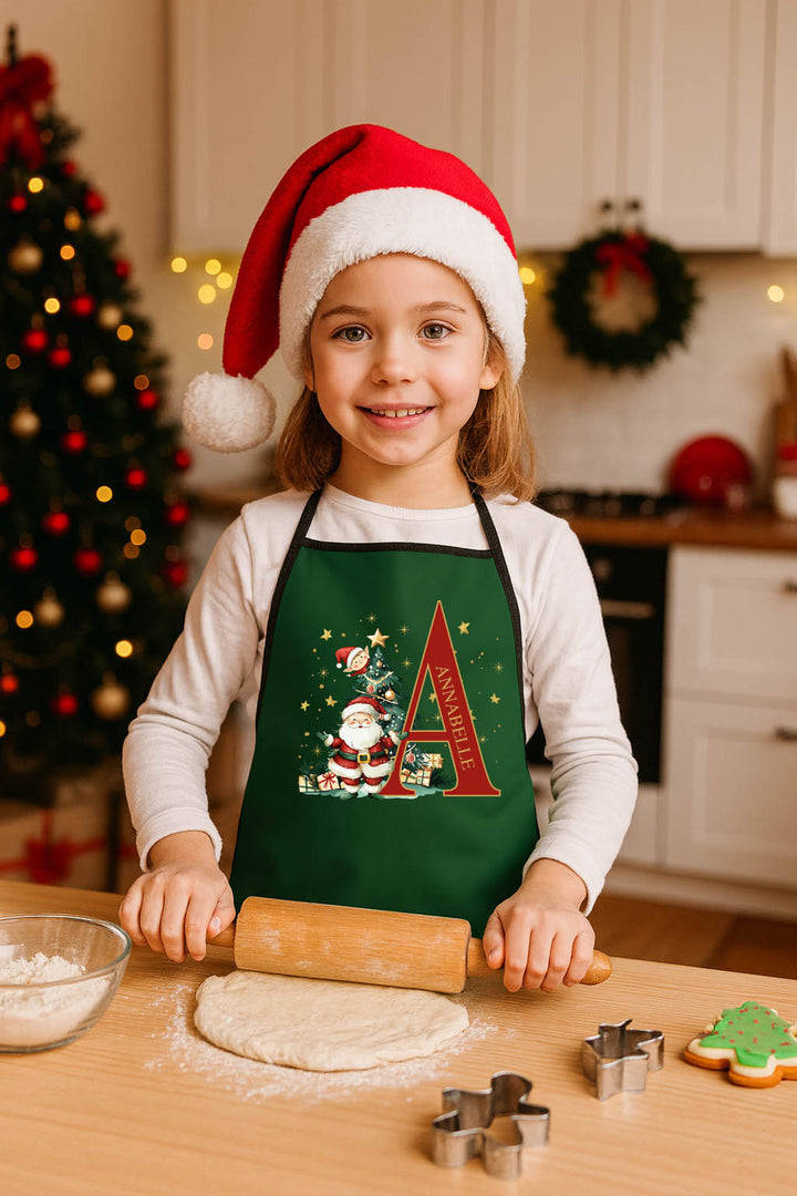 Personalised Christmas apron for kids
