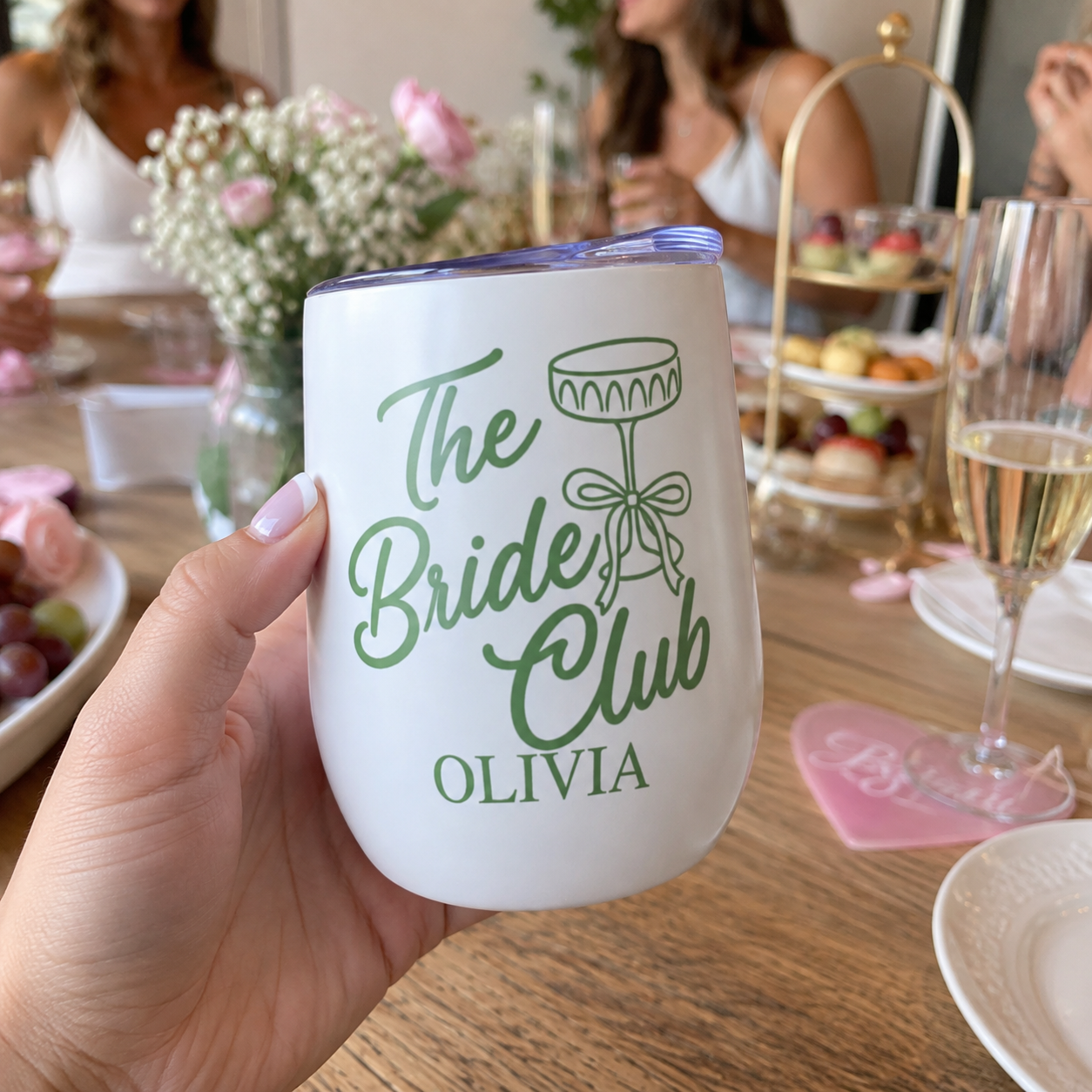 The Bride Club Personalised Wine Tumbler