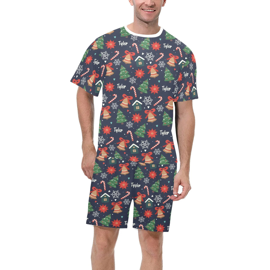 Personalised Christmas Men's Pyjamas - Short Sleeve - The Custom Co