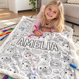 Dumpling Squishy Colouring Blanket