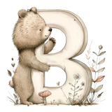 Alphabet Animal Toy Basket