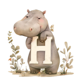 Alphabet Animal Toy Basket