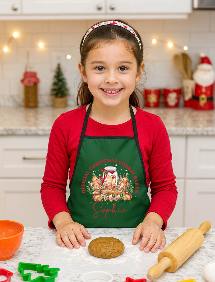 Official Christmas Cookie Baker Kids Apron