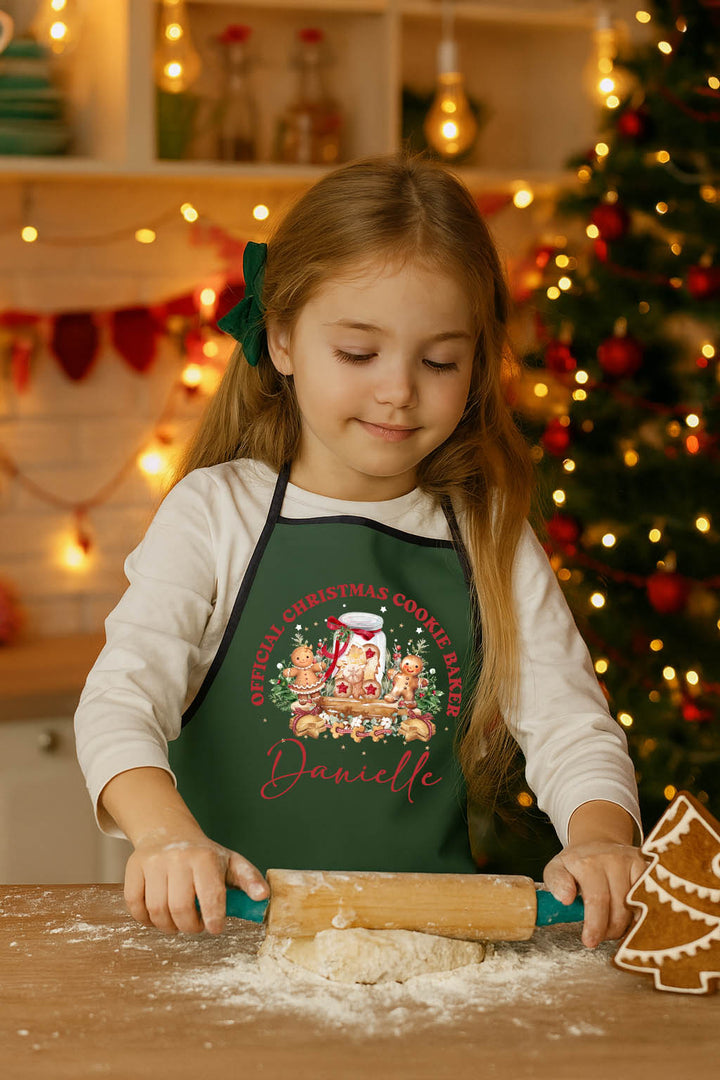Official Christmas Cookie Baker Kids Apron