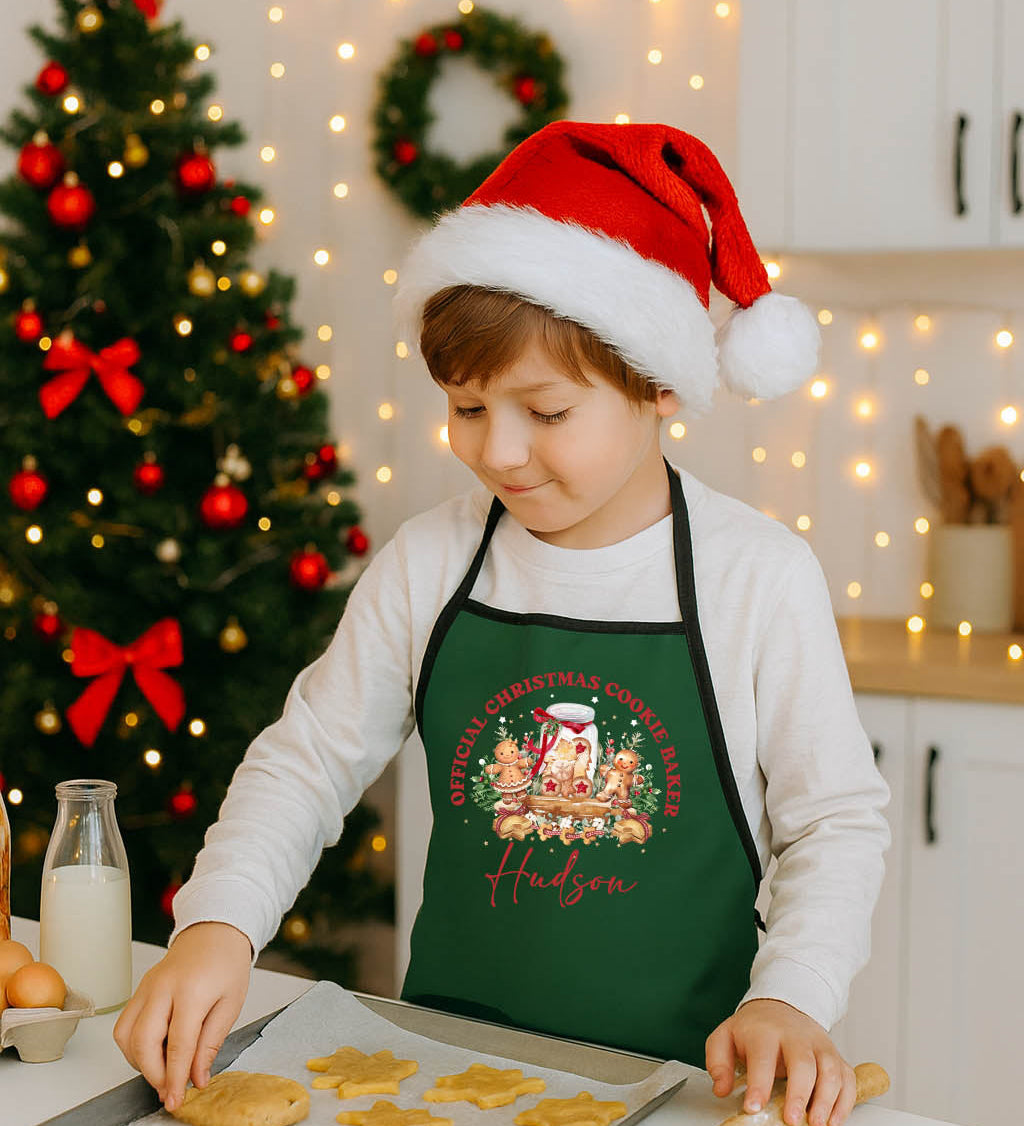 Official Christmas Cookie Baker Kids Apron
