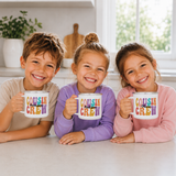 Personalised Cousin Crew Enamel Mug