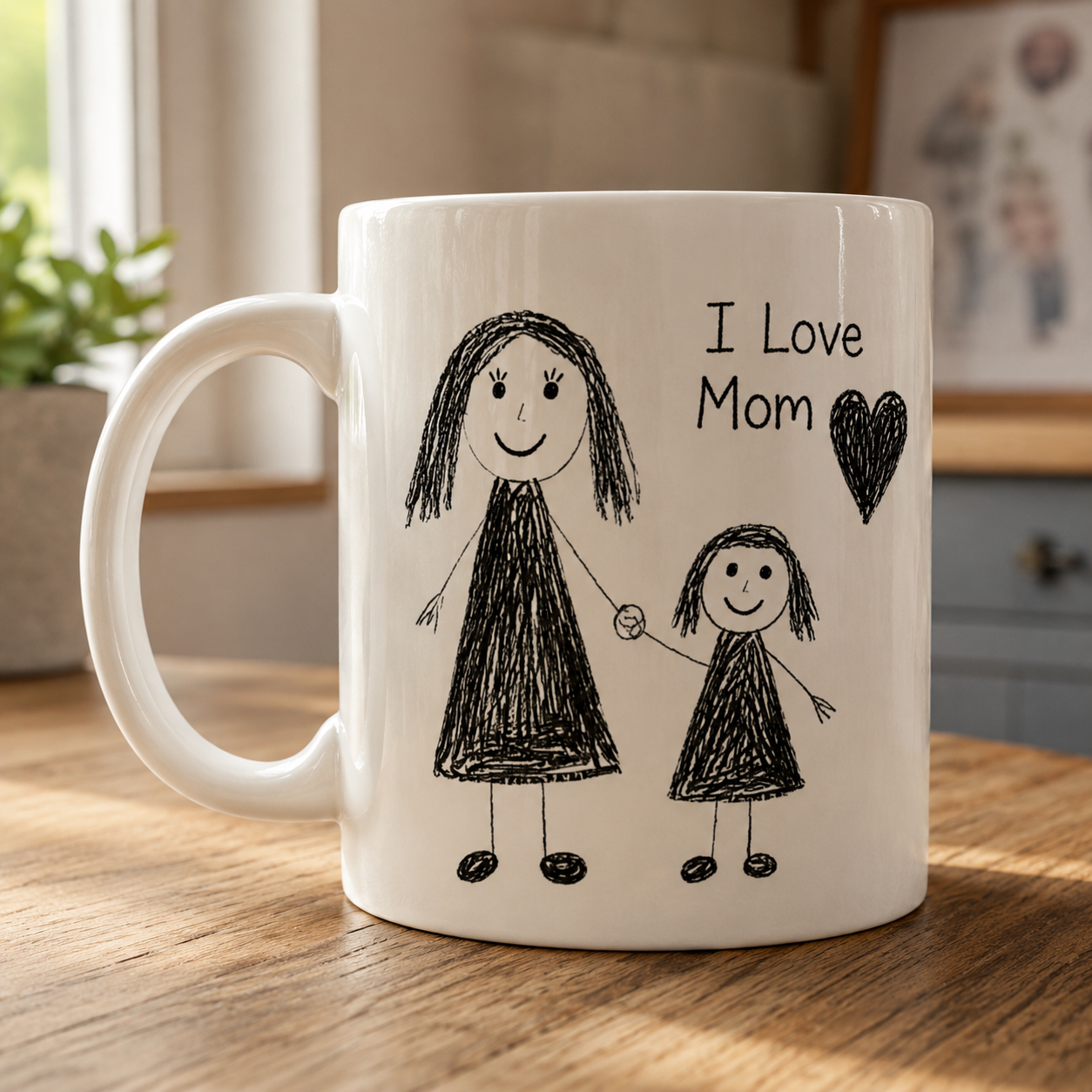 Personalised Colouring-In Mug for Mum