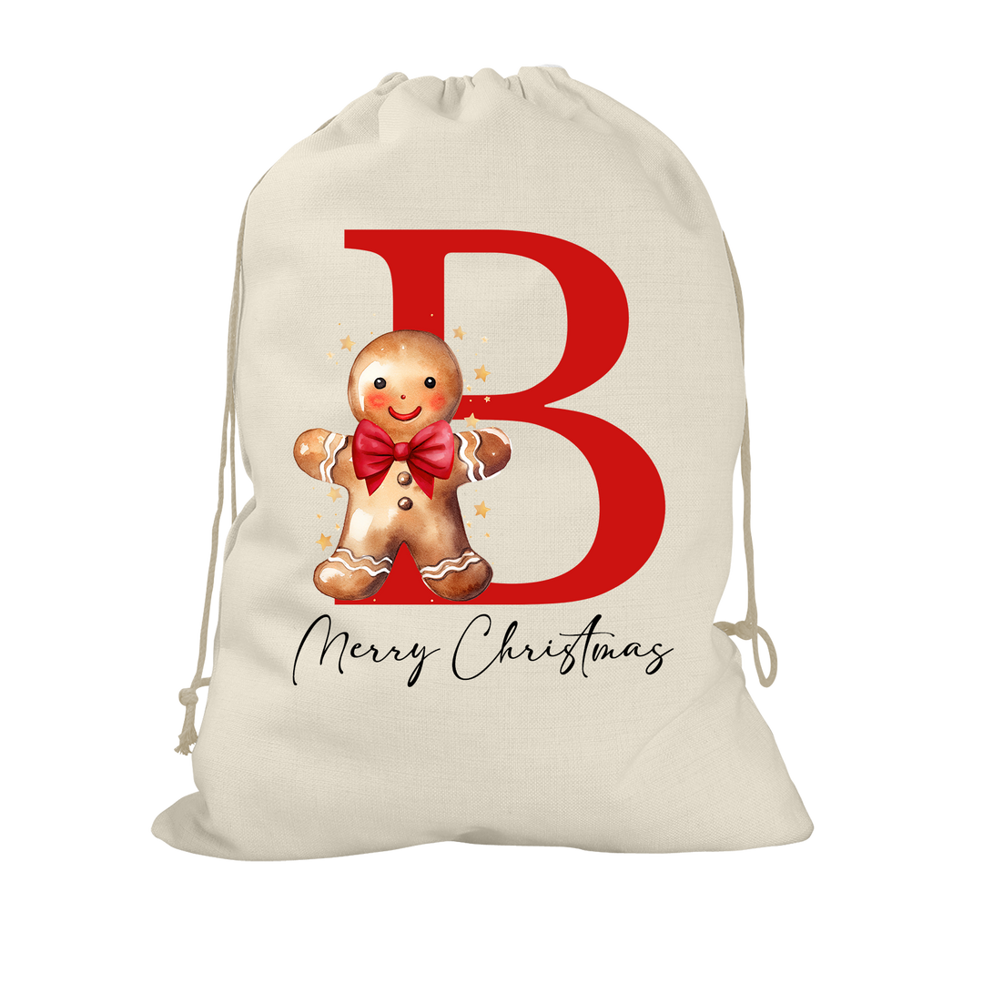 Gingerbread Man Santa Sack