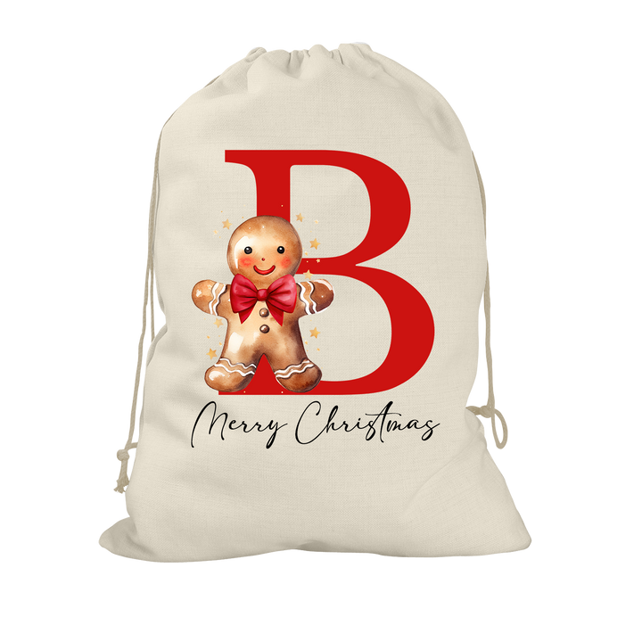 Gingerbread Man Santa Sack