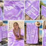 Name Collage Personalised Beach Towel