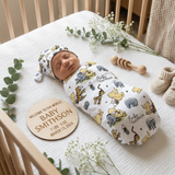 birth announcement swaddle
