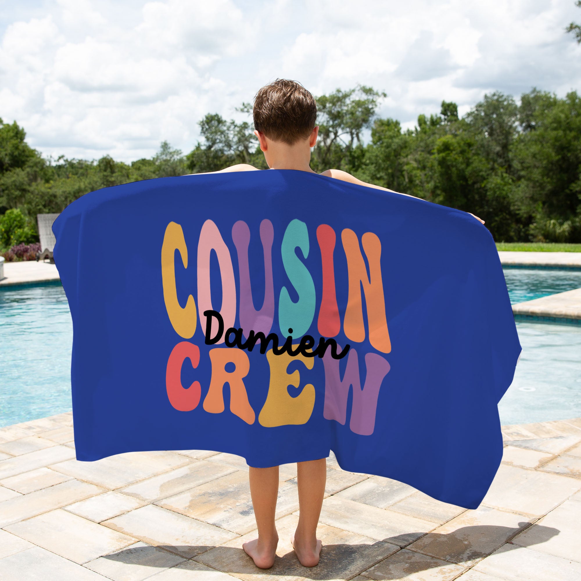 Cousin Crew towels, birthday and Christmas gift idea for kids – The Custom Co