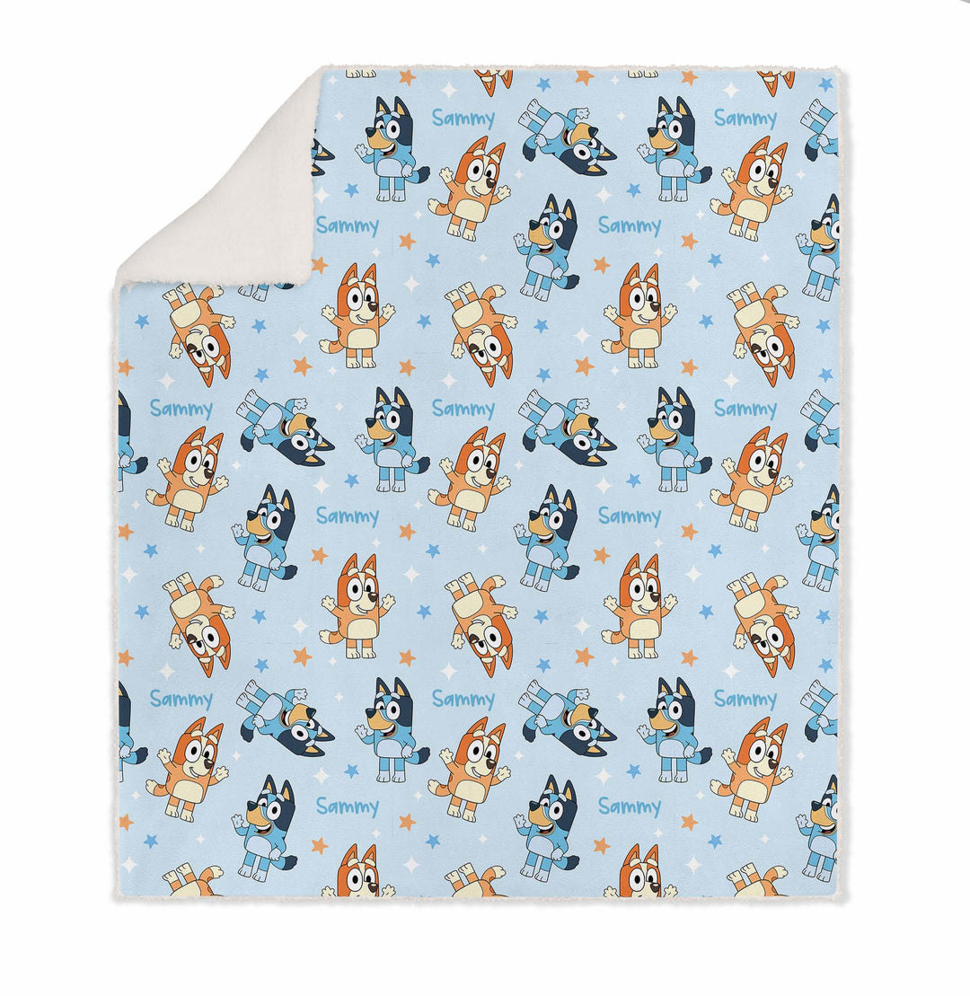 Personalised Kids Luxe Sherpa Blanket