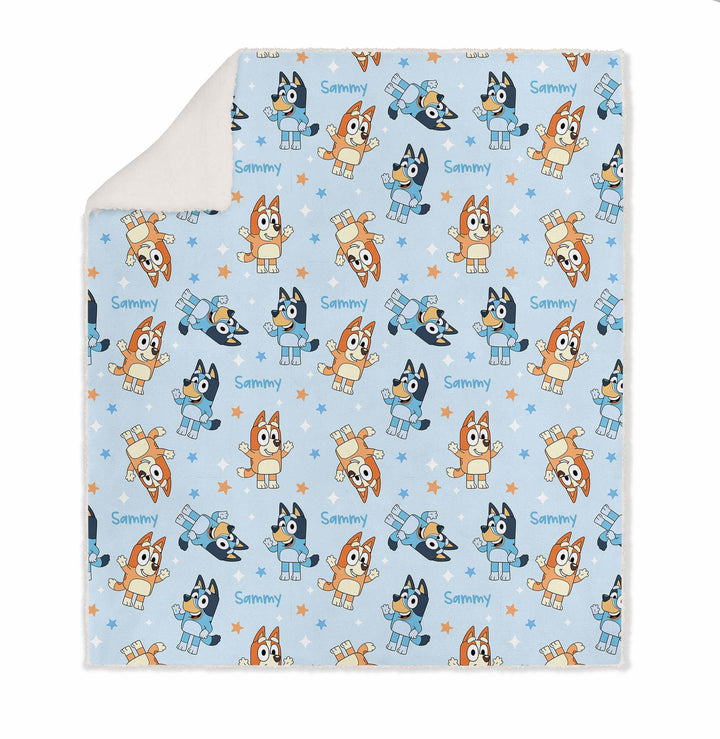 Personalised Kids Luxe Sherpa Blanket