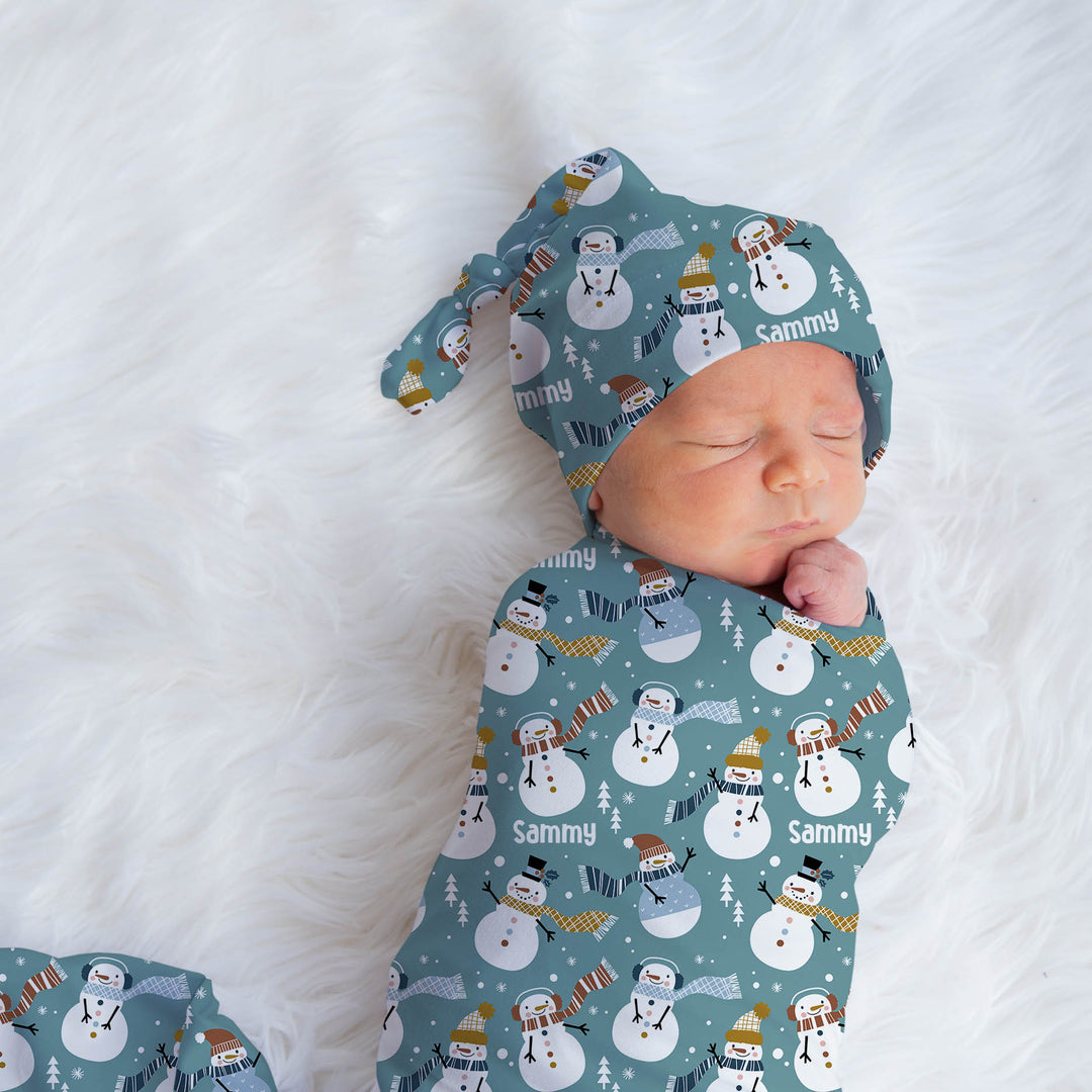 Christmas Swaddle Wrap & Beanie