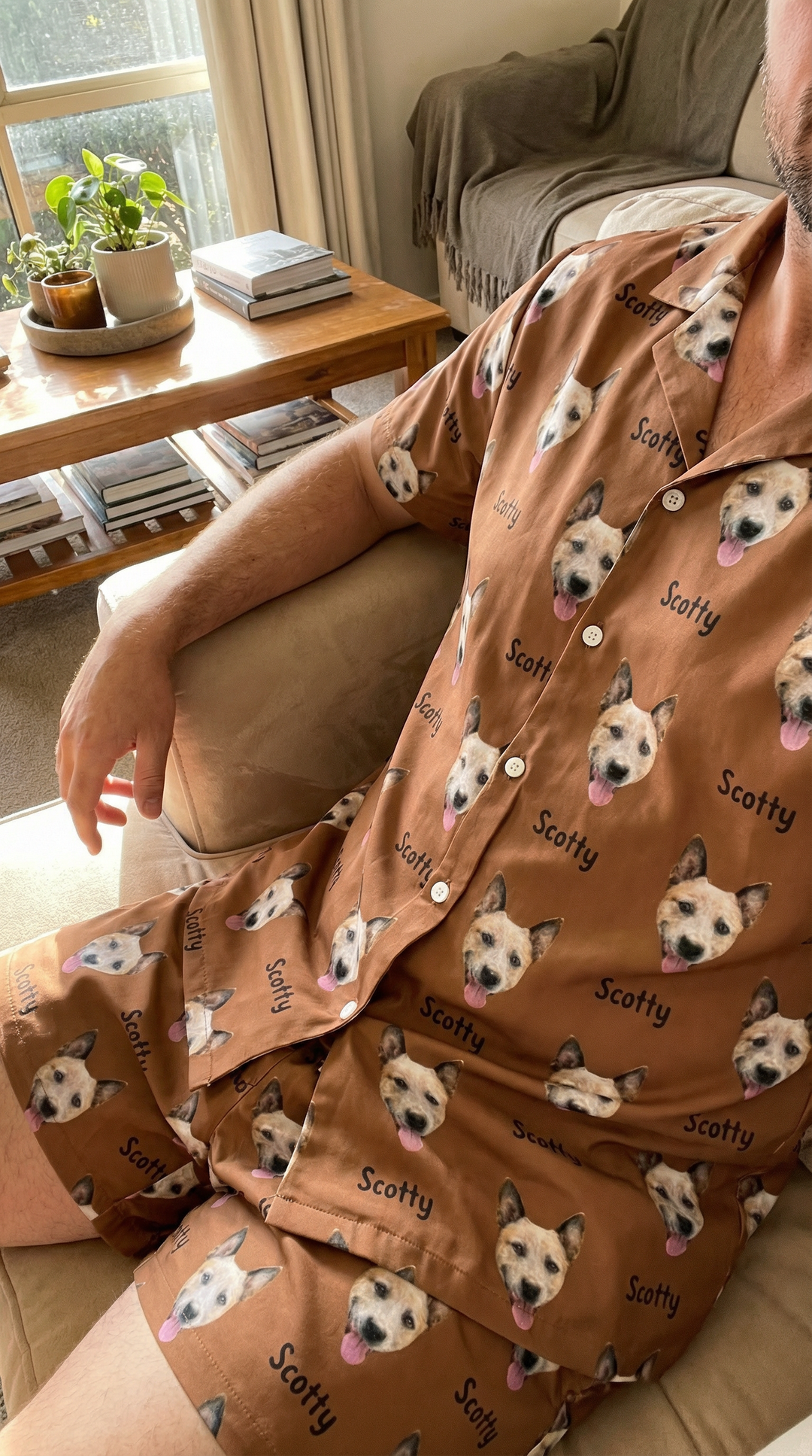 personalised short pet pyjama