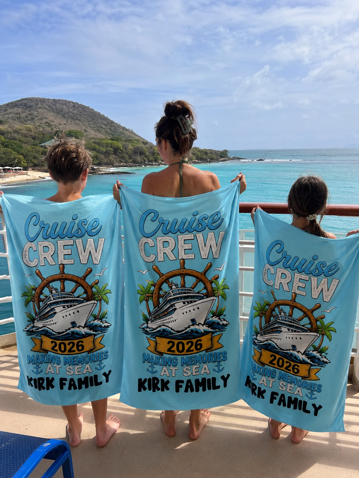 Making Memories Cruise 2026 | Personalised Quick Dry Sand-Free Towel