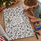 Christmas Colouring Santa Sack