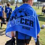 Soccer Team Personalised Towel