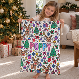Christmas Colouring Santa Sack