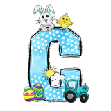 Easter Cars Initial Enamel Mug