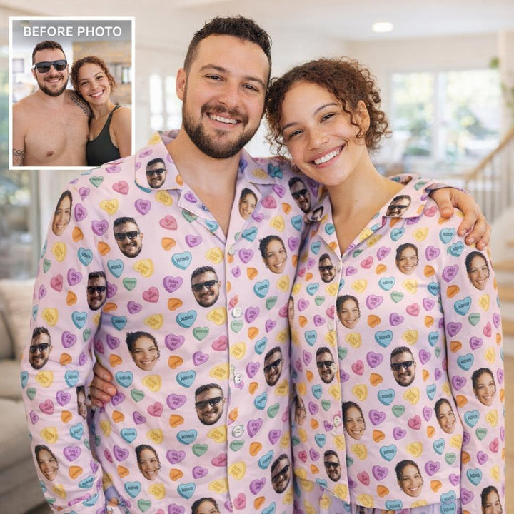 couple pyjamas for valentines day