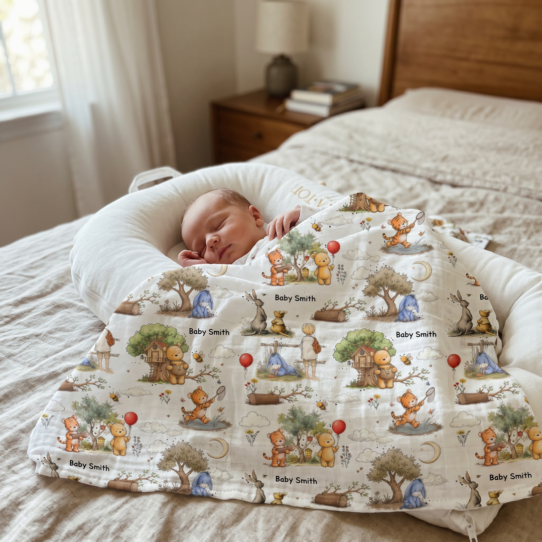 Personalised Muslin Swaddle Wrap