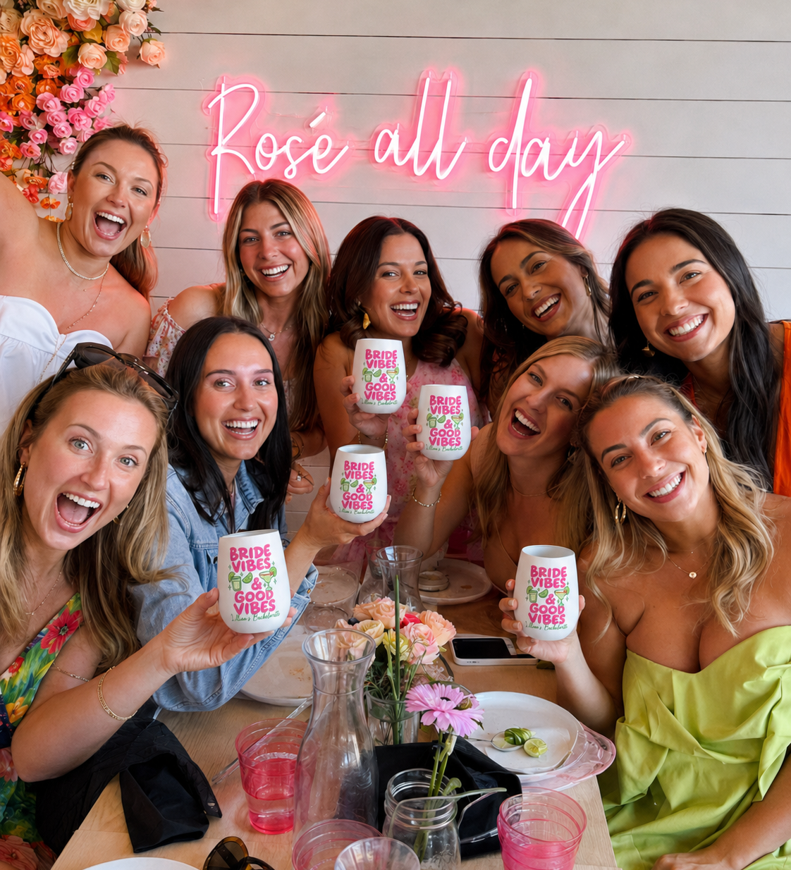 Bride Vibes Personalised Wine Tumbler