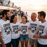 Cruise Crew Summer t-shirt in soft cotton, made for cruise holidays - The Custom Co