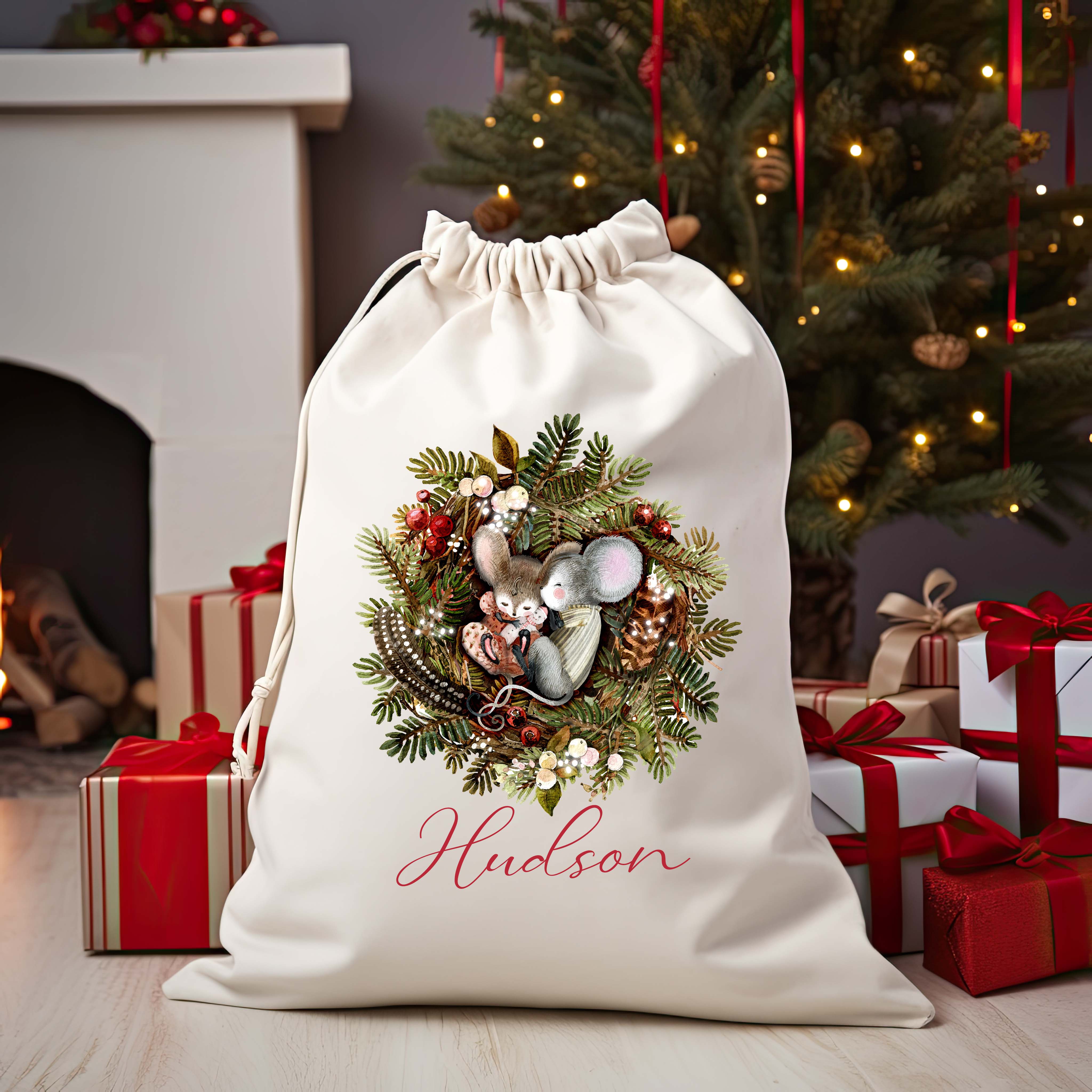 christmas cuddles santa sack