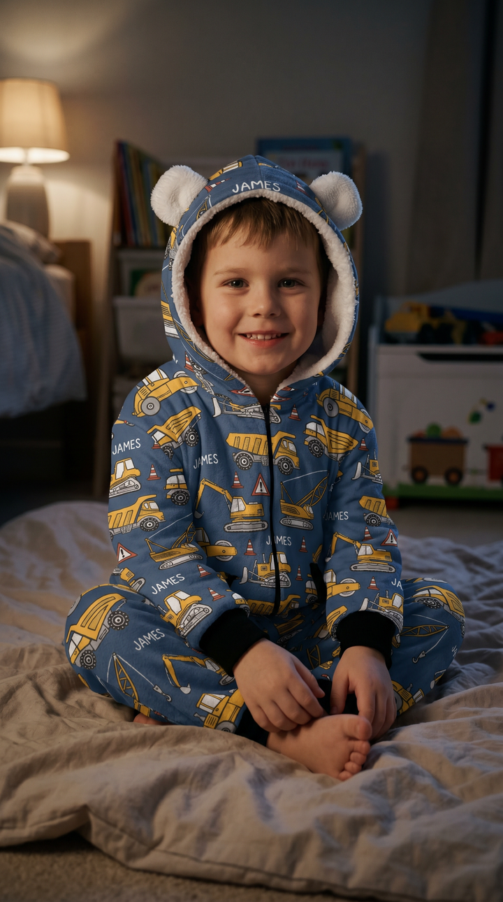 Personalised Hooded Onesie — Kids Loungewear