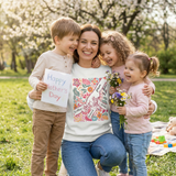Personalised Mother's Day Sweatshirt – Custom Mum Gift with Names