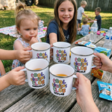 Personalised Cool Cousins Club Enamel Mug